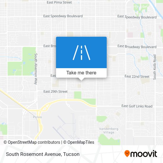 Mapa de South Rosemont Avenue