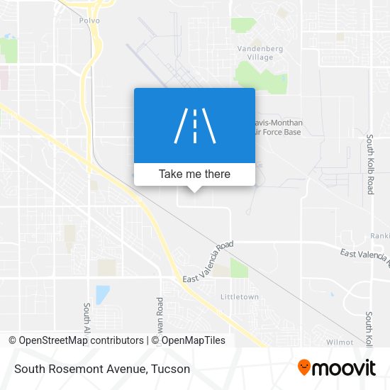 Mapa de South Rosemont Avenue