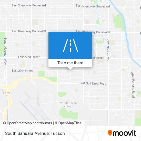 South Sahuara Avenue map