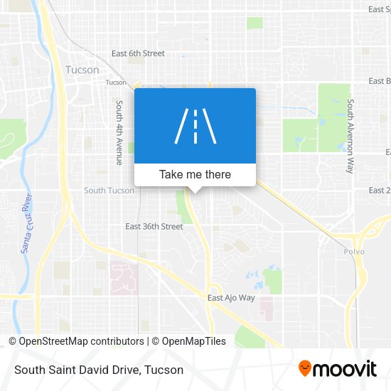 South Saint David Drive map