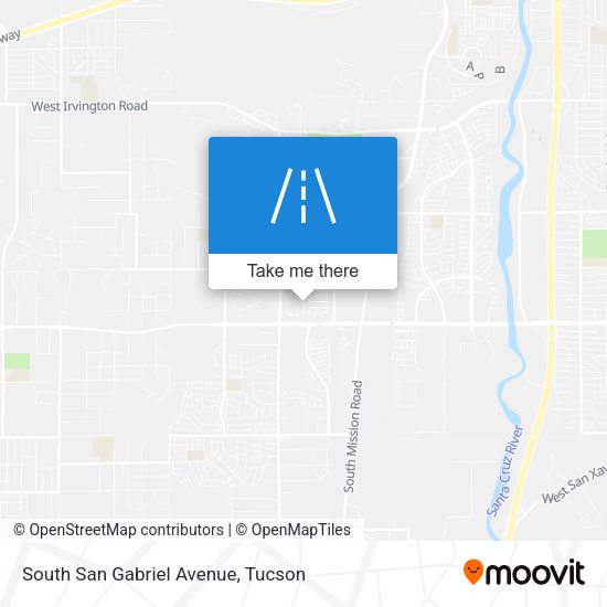 South San Gabriel Avenue map