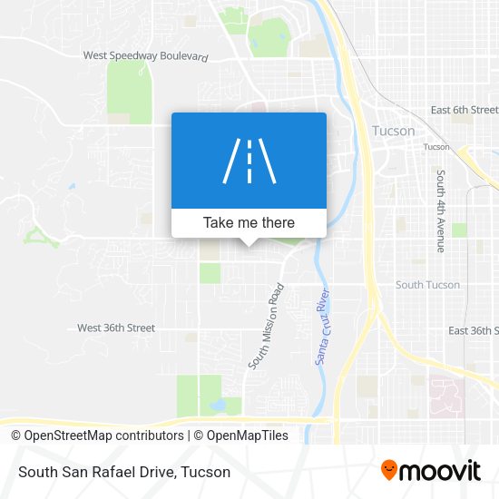 Mapa de South San Rafael Drive