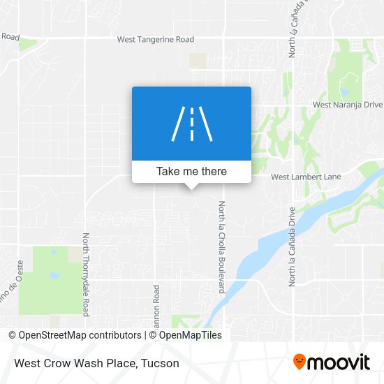 Mapa de West Crow Wash Place