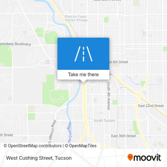 West Cushing Street map