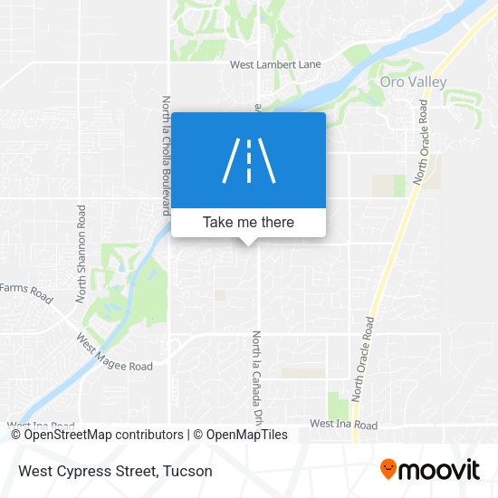 West Cypress Street map