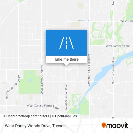 West Darely Woods Drive map