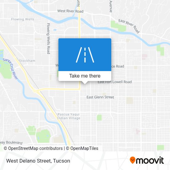 West Delano Street map