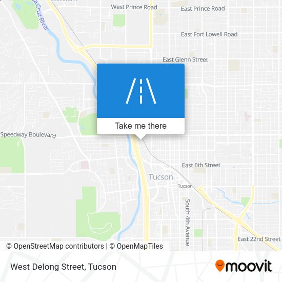 Mapa de West Delong Street
