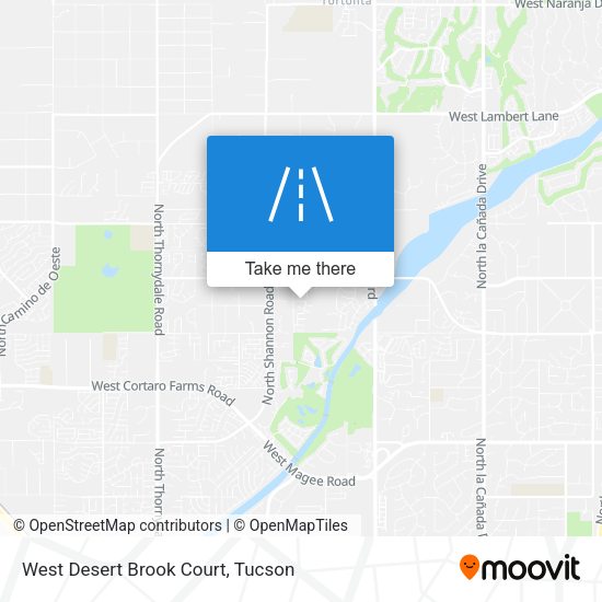 West Desert Brook Court map