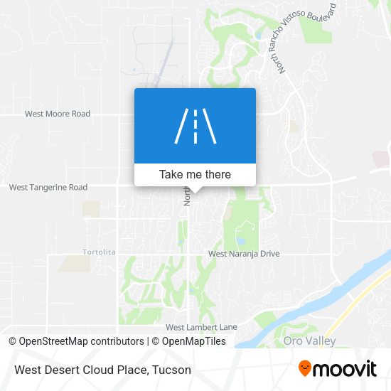 West Desert Cloud Place map