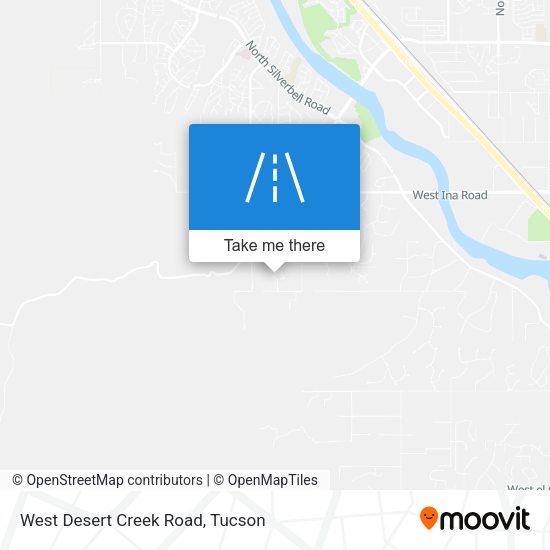 West Desert Creek Road map
