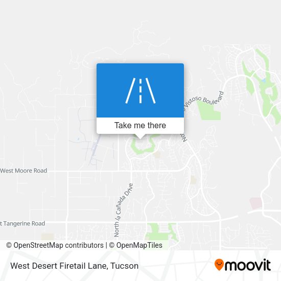 West Desert Firetail Lane map
