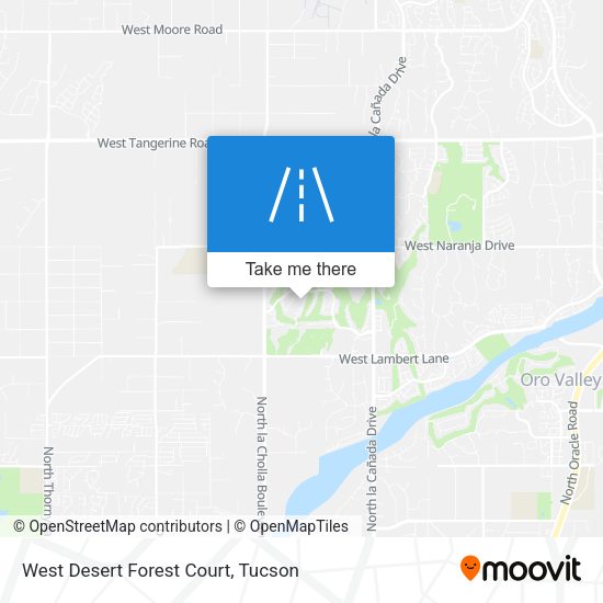 West Desert Forest Court map