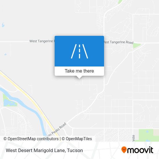 West Desert Marigold Lane map