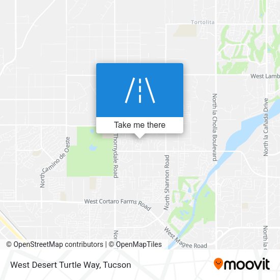 Mapa de West Desert Turtle Way