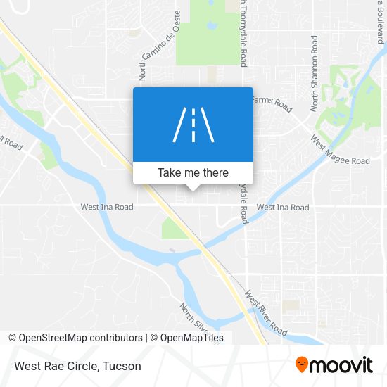 West Rae Circle map