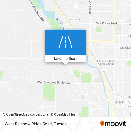 West Rainbow Ridge Road map