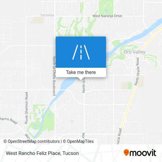 West Rancho Feliz Place map