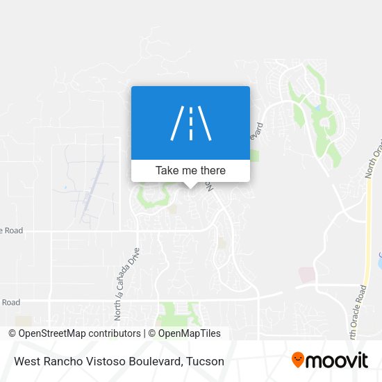 West Rancho Vistoso Boulevard map