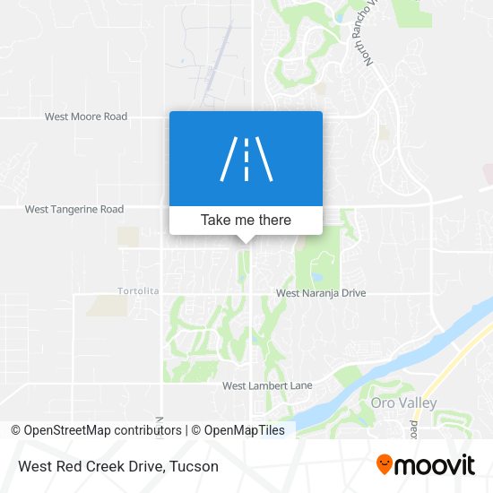 Mapa de West Red Creek Drive