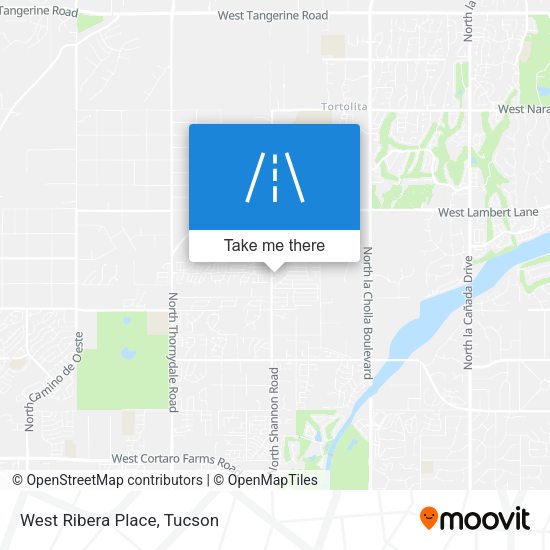 Mapa de West Ribera Place