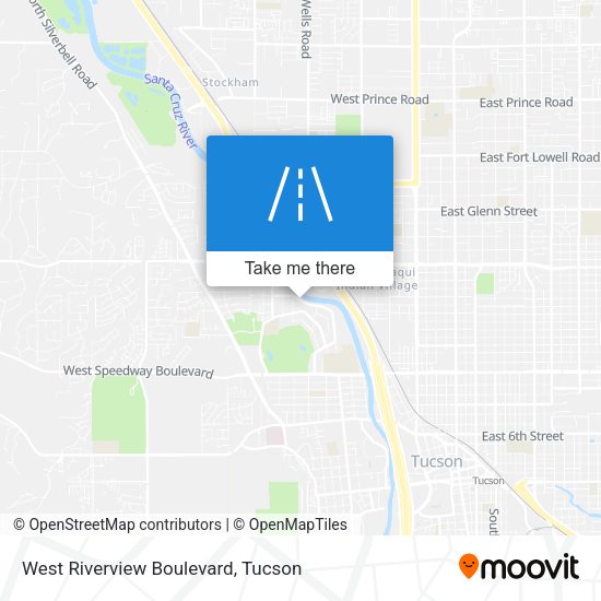 West Riverview Boulevard map