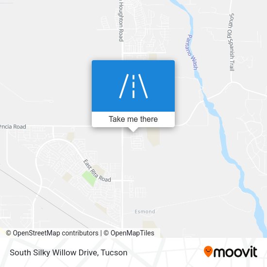South Silky Willow Drive map