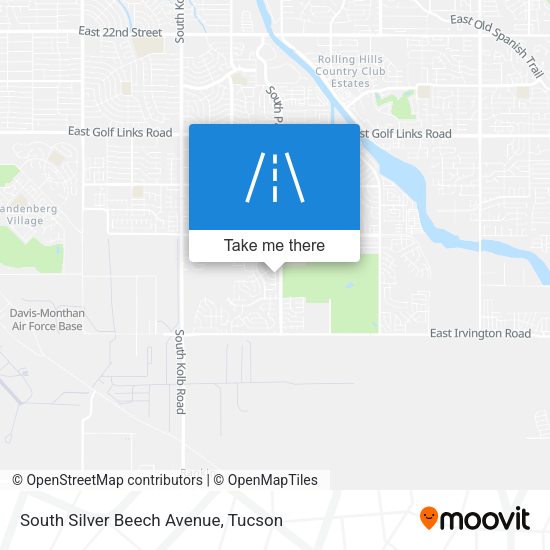 South Silver Beech Avenue map