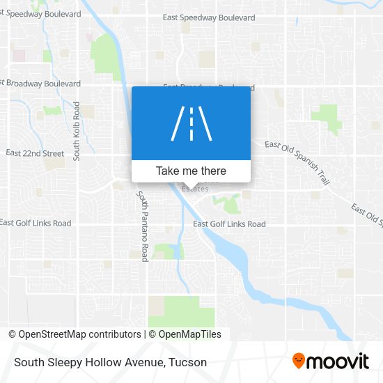 South Sleepy Hollow Avenue map