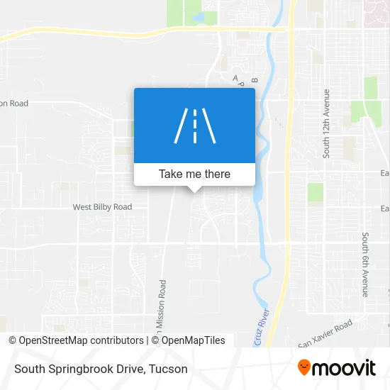 South Springbrook Drive map