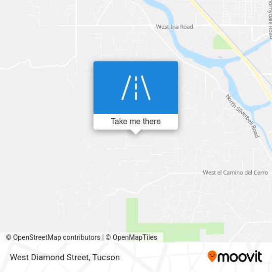 West Diamond Street map