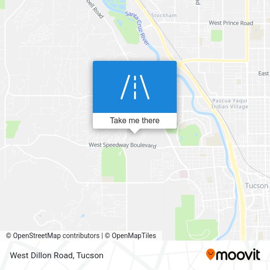 West Dillon Road map