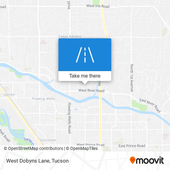 West Dobyns Lane map