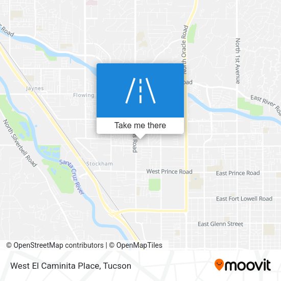 West El Caminita Place map