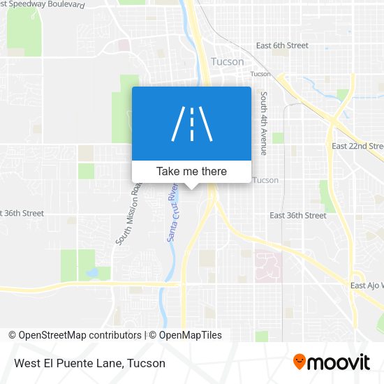 Mapa de West El Puente Lane