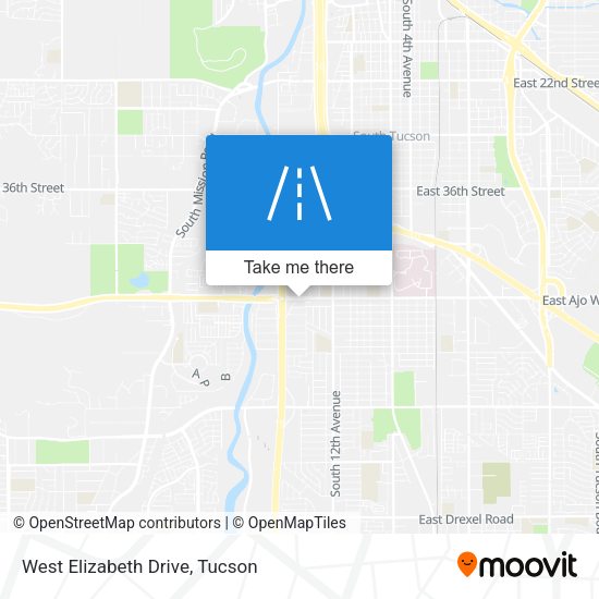 Mapa de West Elizabeth Drive
