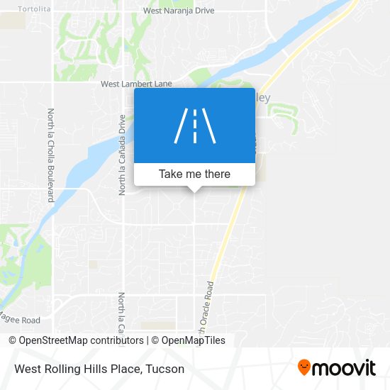 West Rolling Hills Place map