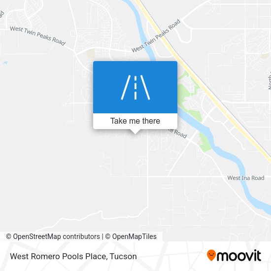 West Romero Pools Place map