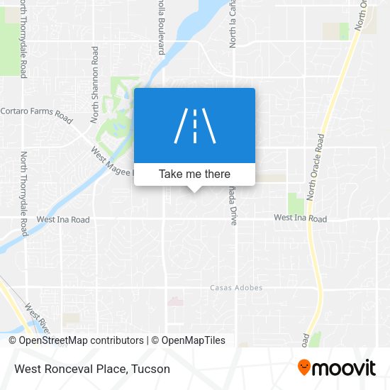 West Ronceval Place map