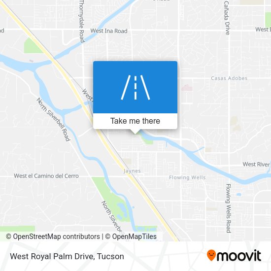West Royal Palm Drive map