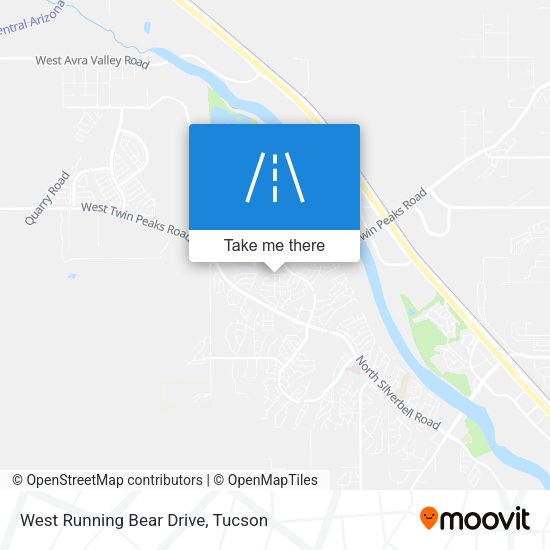 West Running Bear Drive map
