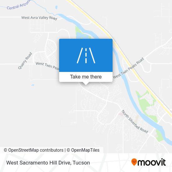 West Sacramento Hill Drive map