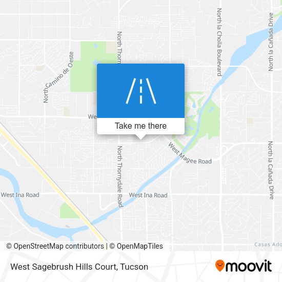 West Sagebrush Hills Court map