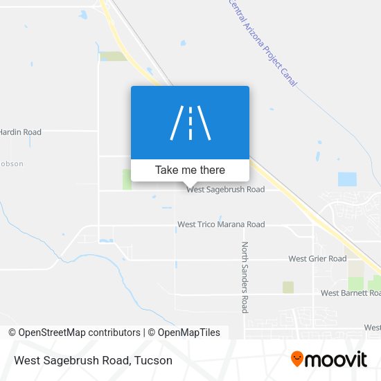 West Sagebrush Road map