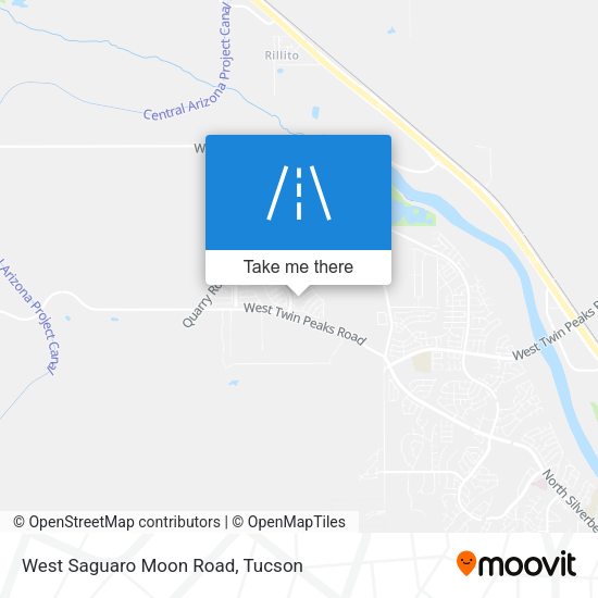 West Saguaro Moon Road map