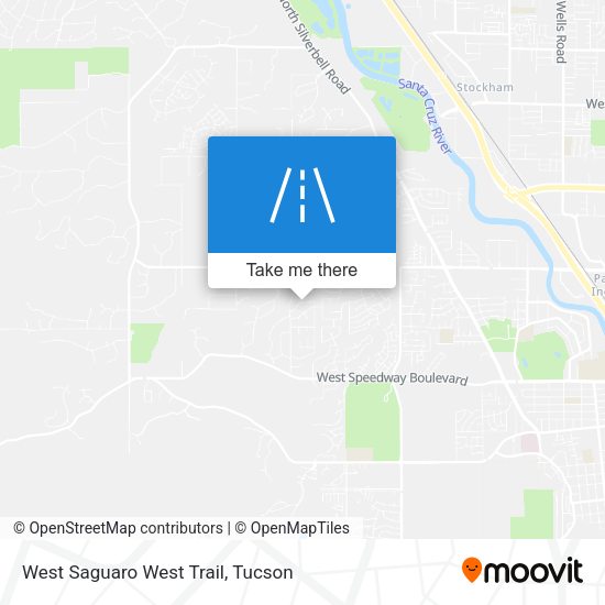 West Saguaro West Trail map