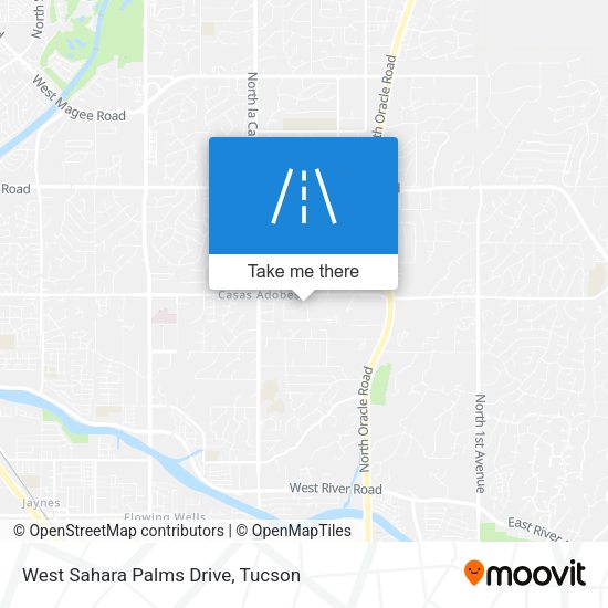 West Sahara Palms Drive map