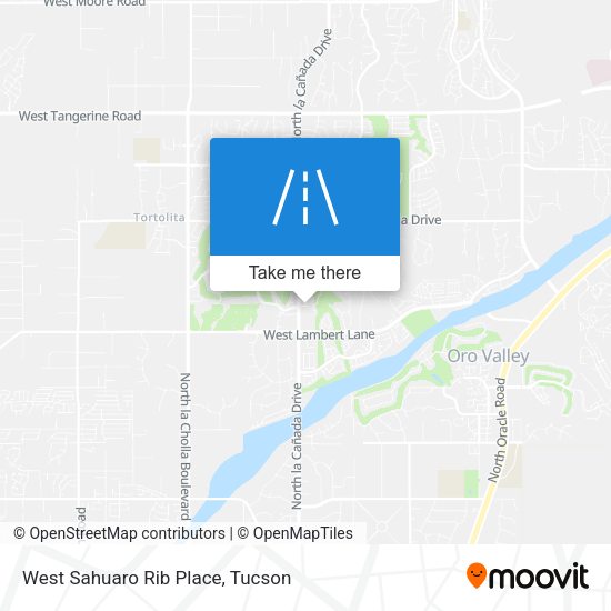West Sahuaro Rib Place map