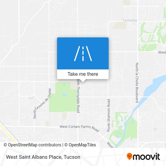 Mapa de West Saint Albans Place