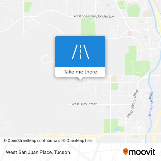 West San Juan Place map